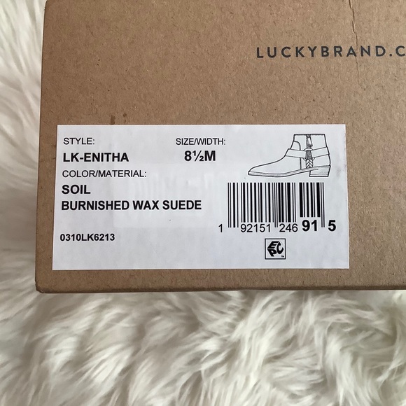 Lucky brand Ankle boots Burnished brown 8.5 Enitha - Picture 7 of 7